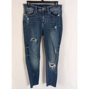 Judy Blue Los Angeles Skinny Fit Jeans Size 7/28 Cropped Denim Great Cond